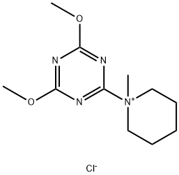 Piperidinium, 1-(4,6-dimethoxy-1,3,5-triazin-2-yl)-1-methyl-, chloride (1:1) Structure