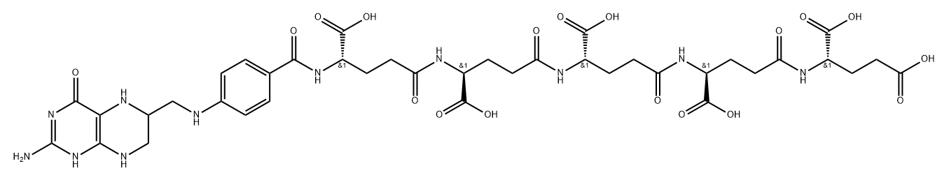 tetrahydropteroylpentaglutamate Structure