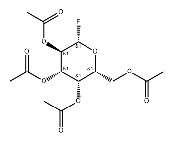 2,3,4,6-tetra-O-acetyl-β-galactopyranosyl fluoride 구조식 이미지