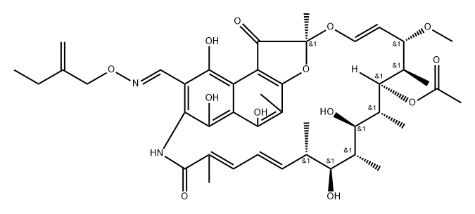 3-[(2-에틸-2-프로페닐)옥시이미노메틸]리파마이신SV 구조식 이미지