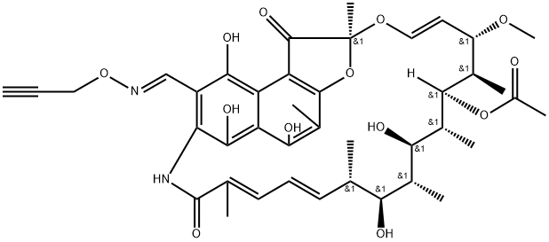 3-[(2-프로피닐)옥시이미노메틸]리파마이신SV 구조식 이미지
