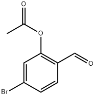 5-Bromo-2-formylphenyl acetate Structure