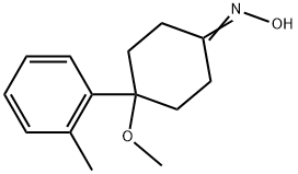 4-Methoxy-4-(2-methylphenyl)cyclohexanone oxime Structure