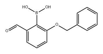 (2-(Benzyloxy)-6-formylphenyl)boronic acid Structure