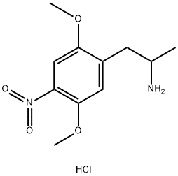 DL-2,5-Dimethoxy-4-nitroamphetamine hydrochloride Structure