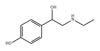 α-[(Ethylamino)methyl]-p-hydroxybenzyl alcohol 구조식 이미지