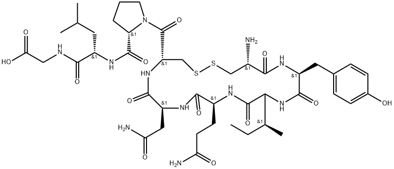 Oxytocin (free acid) Structure