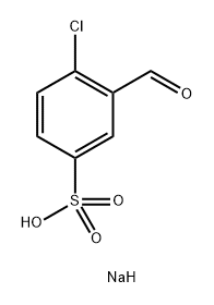 Benzenesulfonic acid, 4-chloro-3-formyl-, sodium salt (1:1) Structure