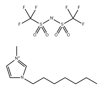 1-Heptyl-3-methylimidazolium bis(trifluoromethylsulfonyl)imide, >99% Structure