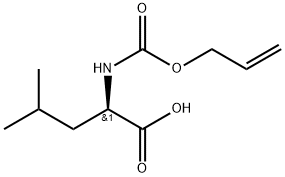 N-Allyloxycarbonyl-D-leucine Structure