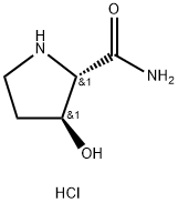 (2S,3S)-3-Hydroxypyrrolidine-2-carboxamide hydrochloride Structure