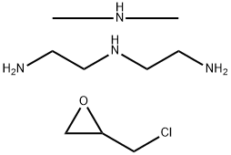 1,2-에탄디아민,N-(2-아미노에틸)-,(클로로메틸)옥시란및N-메틸메탄아민과의중합체 구조식 이미지