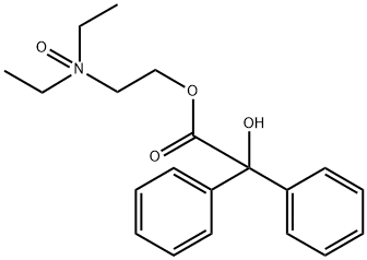 Benzeneacetic acid, α-hydroxy-α-phenyl-, 2-(diethyloxidoamino)ethyl ester Structure