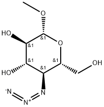 β-D-Glucopyranoside, methyl 4-azido-4-deoxy- Structure