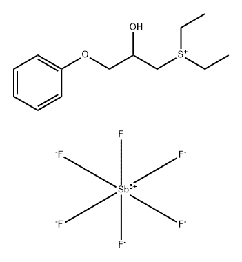 SulfoniuM, diethyl(2-hydroxy-3-phenoxypropyl)-,(OC-6-11)-hexafluoroantiMonate(1-) (9CI) Structure