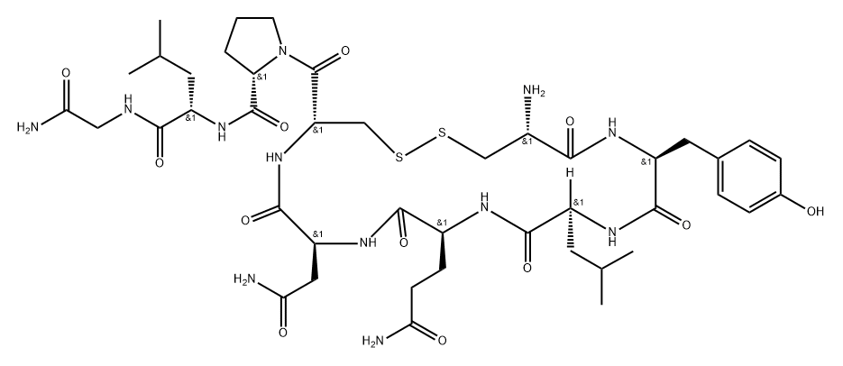Oxytocin, 3-L-leucine- (8CI,9CI) Structure