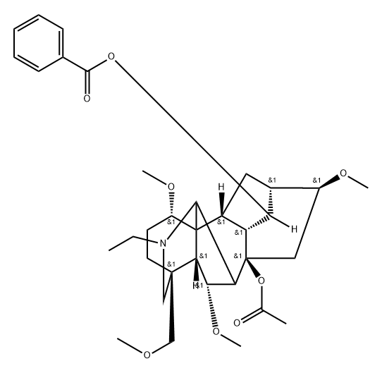 8-acetyl-14-benzoylchasmanine Structure