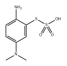 Thiosulfuric acid (H2S2O3), S-[2-amino-5-(dimethylamino) phenyl] ester Structure
