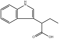 1H-Indole-3-acetic acid, α-ethyl- Structure