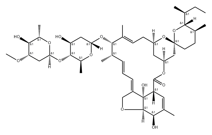 Avermectin A1a, 3',5-di-O-demethyl-22,23-dihydro- (9CI) 구조식 이미지