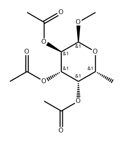 α-D-Galactopyranoside, methyl 6-deoxy-, triacetate (9CI) Structure