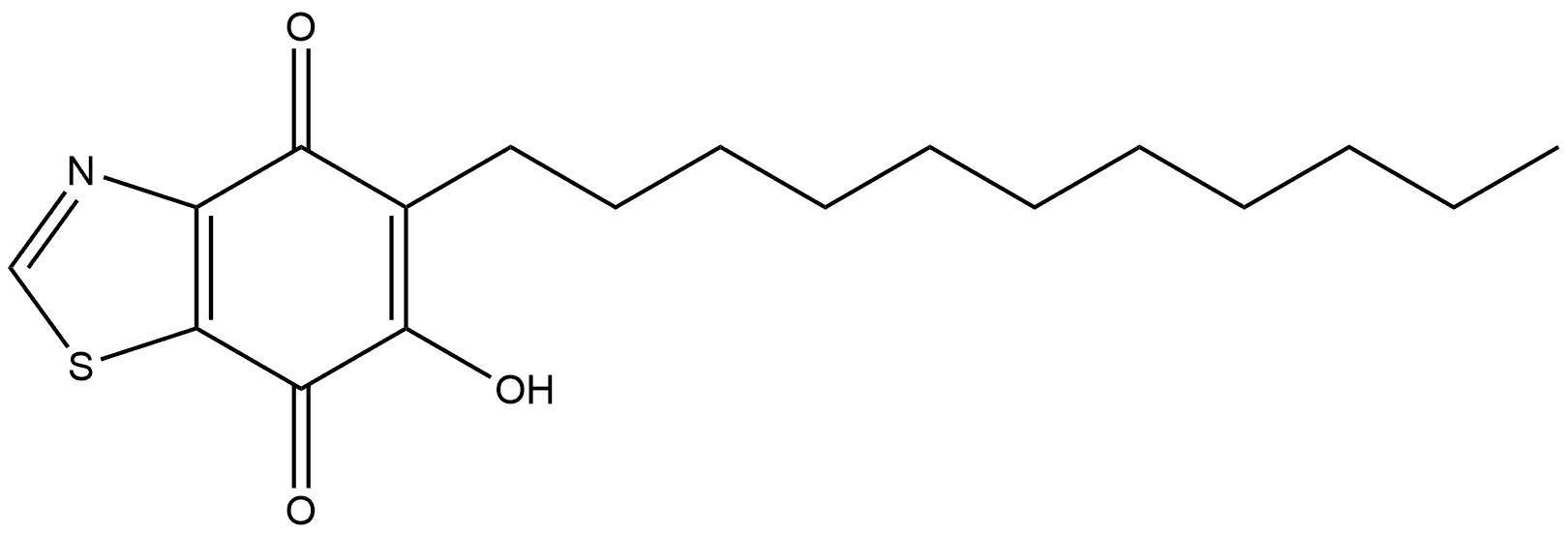 4,7-Benzothiazoledione, 6-hydroxy-5-undecyl- Structure