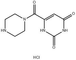 6-(piperazine-1-carbonyl)-1H-pyrimidine-2,4-dione hydrochloride Structure