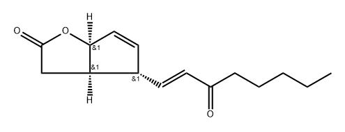 2H-Cyclopenta[b]furan-2-one, 3,3a,4,6a-tetrahydro-4-(3-oxo-1-octenyl)-, [3aR-[3aα,4α(E),6aα]]- (9CI) Structure