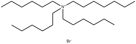 1-Heptanaminium, N,N,N-trihexyl-, bromide (1:1) Structure