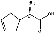 3-Cyclopentene-1-acetic acid, α-amino-, (αS)- Structure