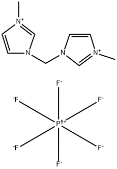 1H-Imidazolium, 3,3'-methylenebis[1-methyl-, hexafluorophosphate(1-) (1:2) Structure