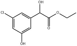 Ethyl 3-chloro-α,5-dihydroxybenzeneacetate Structure