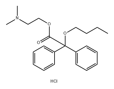 Acetic acid, butoxydiphenyl-, 2-(dimethylamino)ethyl ester, hydrochloride (6CI,7CI,8CI) Structure
