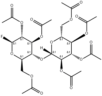 β-D-Cellobiosyl fluoride heptaacetate Structure