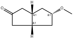 2(1H)-Pentalenone,hexahydro-5-methoxy-,(3a-alpha-,5-bta-,6a-alpha-)-(9CI) 구조식 이미지