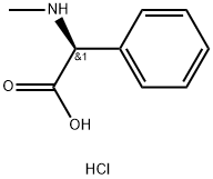 (S)-2-(Methylamino)-2-phenylacetic acid hydrochloride 구조식 이미지