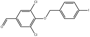 3,5-Dichloro-4-[(4-iodophenyl)methoxy]benzaldehyde Structure