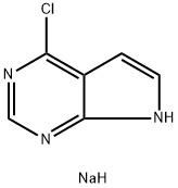 7H-Pyrrolo[2,3-d]pyrimidine, 4-chloro-, sodium salt (1:1) 구조식 이미지