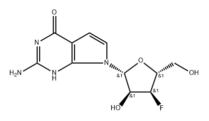 3'-xylo-F-7-deaza-Guanosine Structure