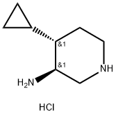 3-Piperidinamine,4-cyclopropyl-,dihydrochloride,(3R,4R)-rel-(9CI) Structure