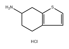 Benzo[b]thiophen-6-amine, 4,5,6,7-tetrahydro-, hydrochloride (1:1) Structure