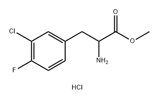 methyl 2-amino-3-(3-chloro-4-fluorophenyl)propanoate hydrochloride Structure