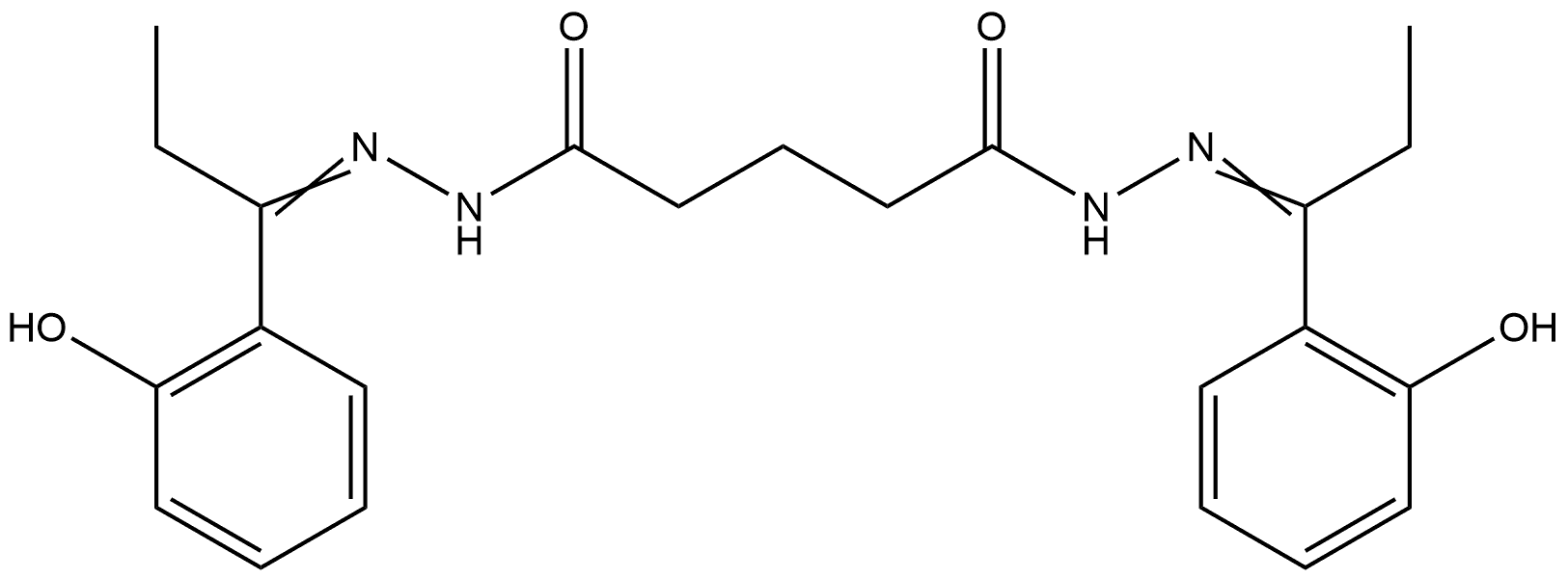 (N'1E,N'5E)-N'1,N'5-bis(1-(2-hydroxyphenyl)propylidene)glutarohydrazide 구조식 이미지