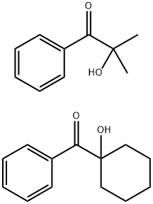 2-Hydroxy-2-methyl-1-phenyl-1-propanone mixt. with (1-hydroxycyclohexyl)phenylmethanone Structure