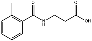 β-Alanine, N-(2-methylbenzoyl)- Structure