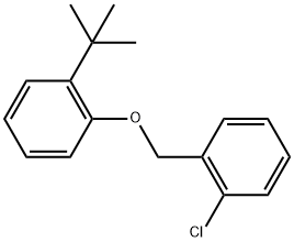 1-Chloro-2-[[2-(1,1-dimethylethyl)phenoxy]methyl]benzene Structure