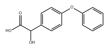 Benzeneacetic acid, α-hydroxy-4-phenoxy- Structure