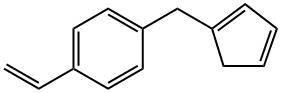 1-(1,3-Cyclopentadien-1-ylmethyl)-4-ethenylbenzene Structure
