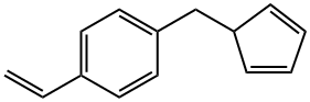 1-(2,4-Cyclopentadien-1-ylmethyl)-4-ethenylbenzene Structure