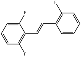 1,3-Difluoro-2-[(E)-2-(2-fluoro-phenyl)-vinyl]-benzene Structure